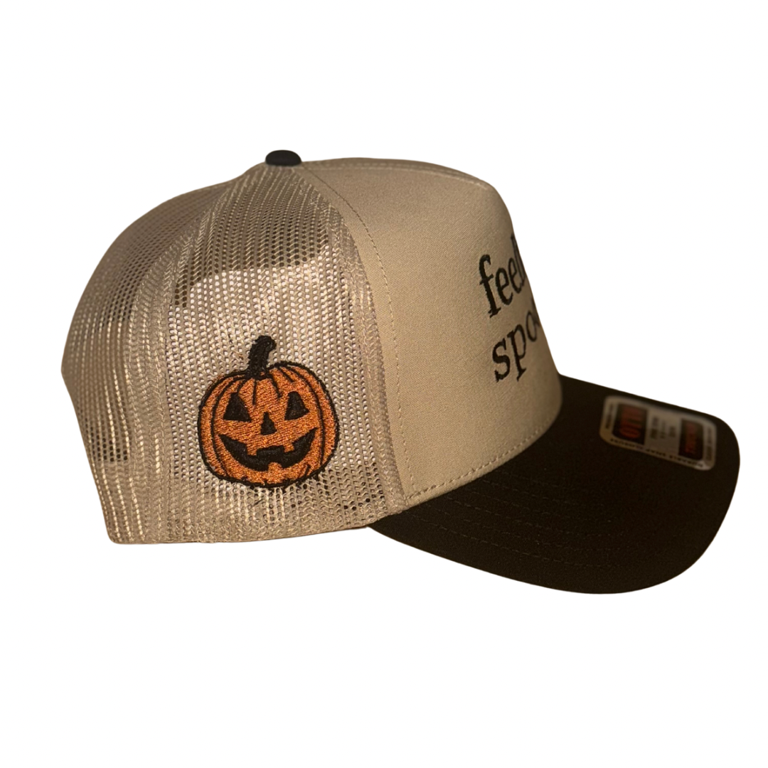 Feeling Spooky Pumpkin Trucker Hat