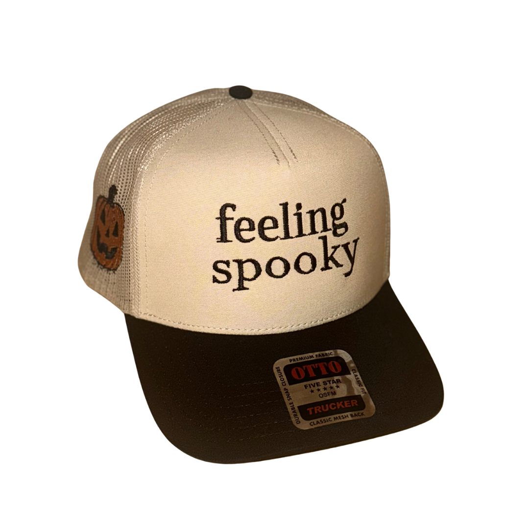 Feeling Spooky Pumpkin Trucker Hat